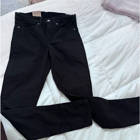 Levi’s Black Slim Fit Shaping skinny Full Length Jeans size 27x32- brand new! - Picture 10 of 14